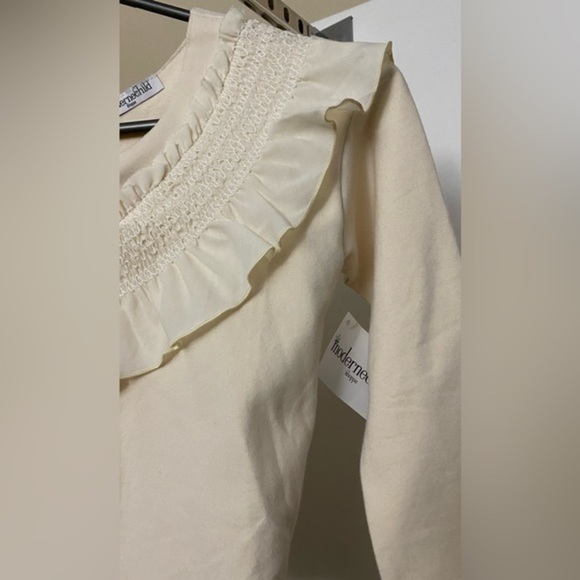 NWT Moderne Childe Ruffled Cream Long Sleeve 7Y - Picture 4 of 6